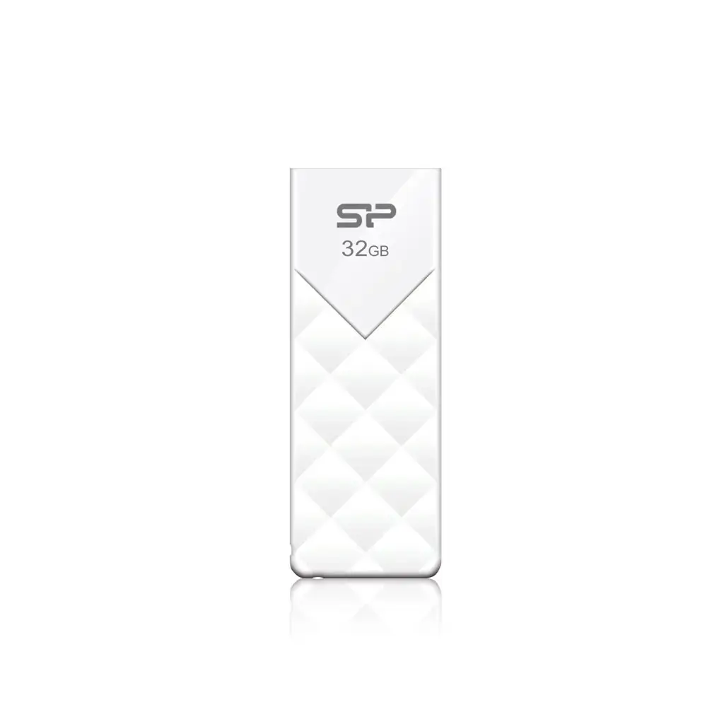 "Silicon Power Ultima U03", 32 GB, USB Type-A, 2.0, skaidrių, 13 g, balta