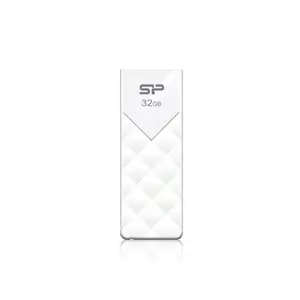 "Silicon Power Ultima U03", 32 GB, USB Type-A, 2.0, skaidrių, 13 g, balta