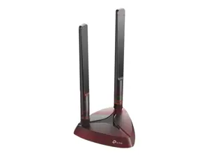 TP-Link Archer TX3000E, vidinis, belaidis, PCI Express, WLAN / Bluetooth, 2402 Mbps, juodas, raudonas