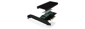 ICY BOX IB-PCI208-HS, PCIe, M.2, pilno aukščio / žemo profilio, PCIe 4.0, juodas, pasyvus