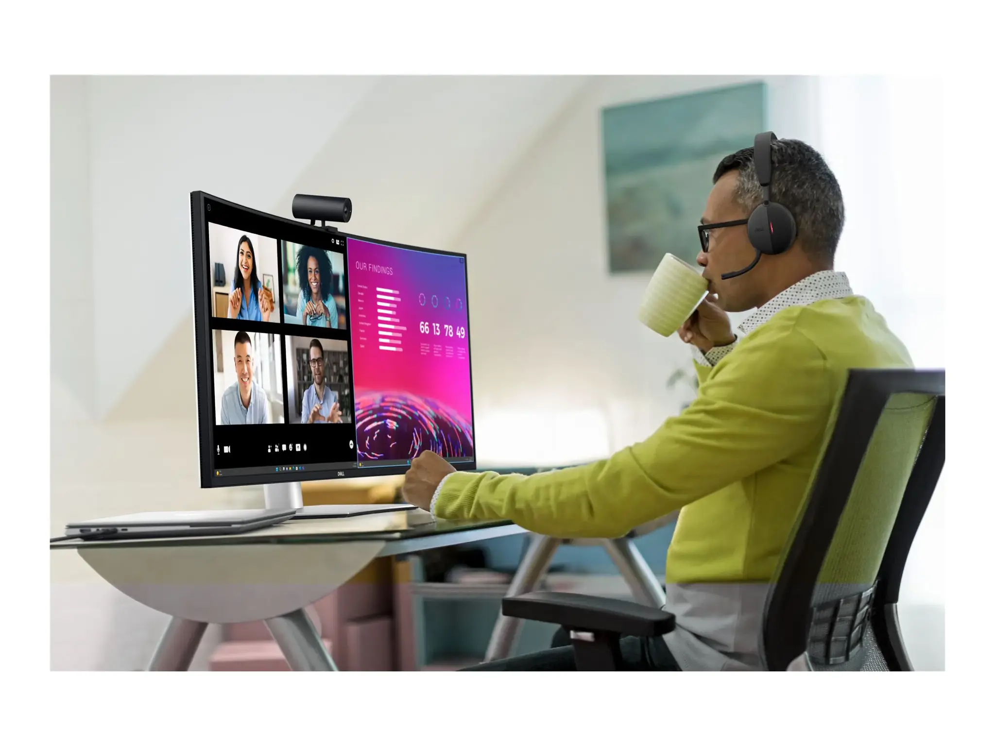 DELL UltraSharp U4025QW, 101.6 cm (40"), 5120 x 2160 pixels, 5K Ultra HD, LCD, 8 ms, Silver