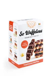 Belgiški vafliai  SO WAFFELOUS, glaistyti, minkšti, 235 g