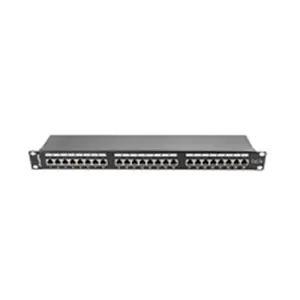 LANBERG PPS5-1024-B Lanberg Patch Panel 24 prievadų 1U, kat. 5e, ekranuota, juoda