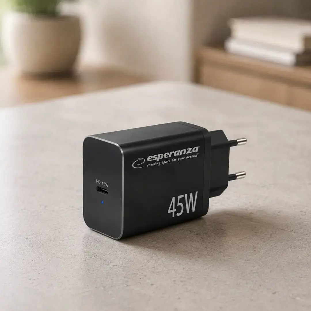 Esperanza EZC108K mains charger 45W Black