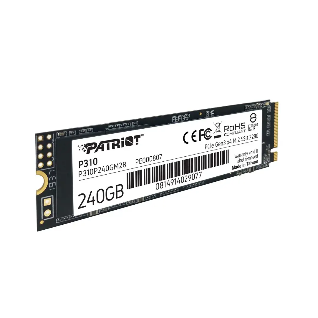 SSD diskas PATRIOT MEMORY P310P240GM28 240 GB, M.2 2280, PCIe 3.0 x4 (NVMe)