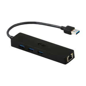 i-tec Advance USB 3.0 Slim HUB 3 Port + Gigabit Ethernet Adapter, USB 3.2 Gen 1 (3.1 Gen 1) Type-A,…