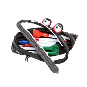 Penalas-pieštukinė ZIPIT Wildlings Pouch, ZTM-WD-BG, juoda