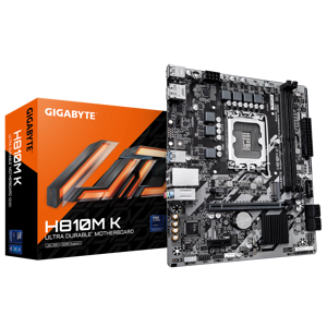 Gigabyte H810M K | Processor family Intel | Processor socket LGA1851 | DDR5 | Supported hard disk drive interfaces M.2, SATA | Number of SATA connectors 4