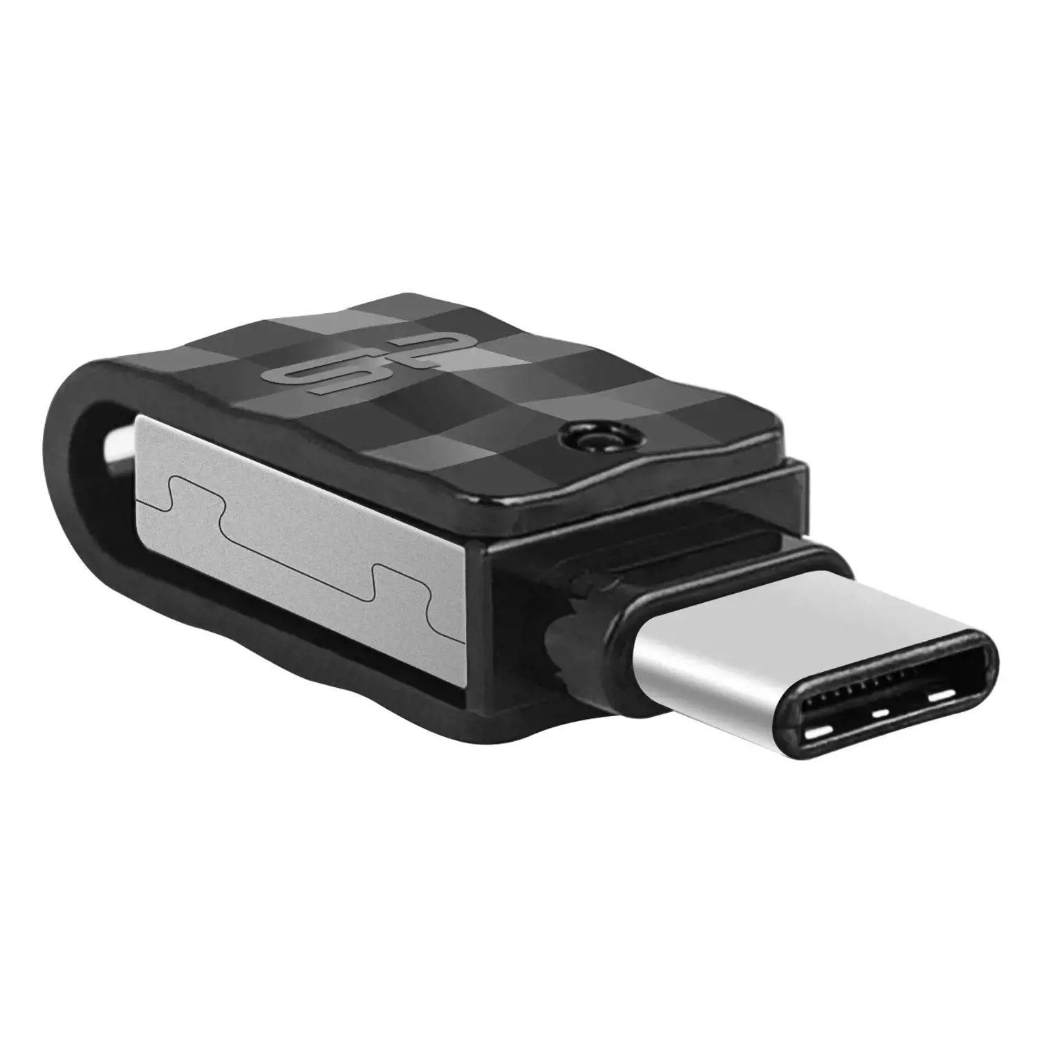 "Silicon Power Mobile C31", 32 GB, A tipo USB / C tipo USB, 3.2 Gen 1 (3.1 Gen 1), pasukamas, 3,3 g, juodas, sidabrinis
