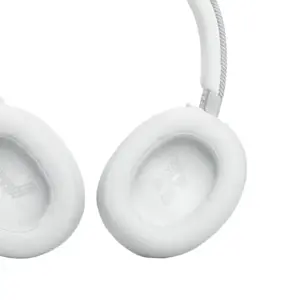 JBL belaidės ausinės "Live 770NC", baltos spalvos