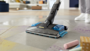 Philips 8000 Series Aqua Plus XC8349/01 Cordless Vacuum, Stick vacuum, Bagless, Black, 0.6 L, 18.3 l/s, Dry&wet