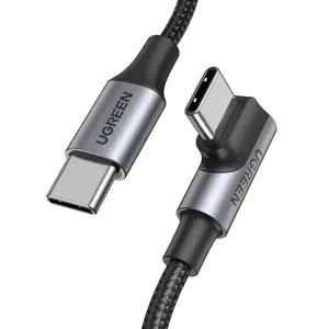 Ugreen 70643, 1 m, USB C, USB C, USB 2.0, 480 Mbps, juoda, pilka