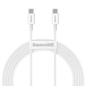 Baseus Superior Series Cable USB-C to USB-C, 100W, 2m (white)