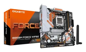 Mainboard GIGABYTE AMD B850 Socket AM5 micro ATX RAM DDR5-SDRAM 2xSlots Wi-Fi Yes Bluetooth Yes 3xN…