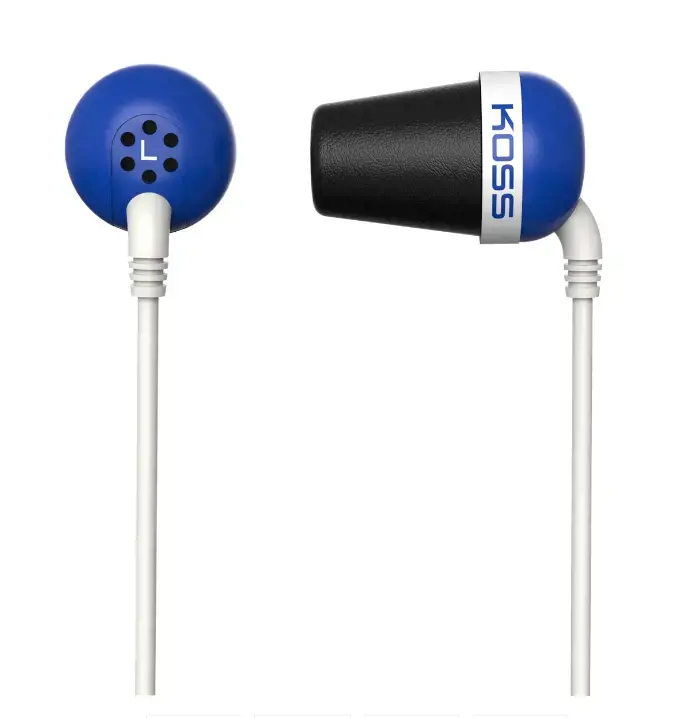 "Koss Plug In-ear", 3,5 mm, mėlynos spalvos, slopinančios triukšmą,