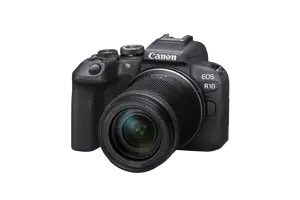 "Canon EOS R10 + RF-S 18-150mm IS STM, 24,2 MP, 6000 x 4000 taškų, CMOS, 4K Ultra HD, jutiklinis ekranas, juoda