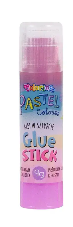 Pieštukiniai klijai Colorino Pastel 9g skaidrūs, pastelinių spalvų 1 vnt.
