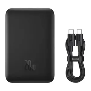 Baseus Magnetic Mini Power Bank with MagSafe 15W / PD QC 20W 10000mAh Black (Black)