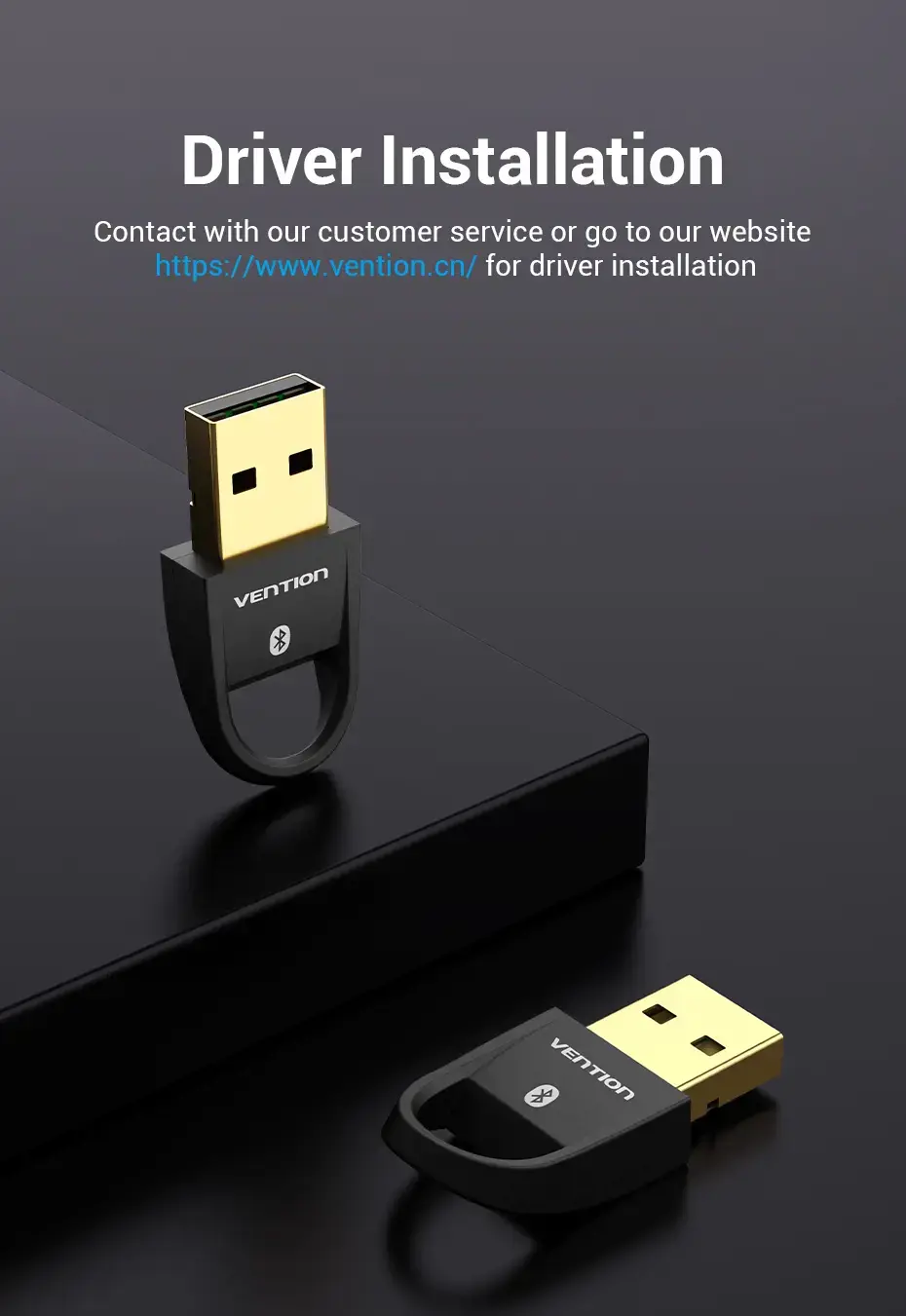 "Vention" USB Bluetooth5.0 adapteris baltas, laidinis, USB, "Bluetooth", baltas