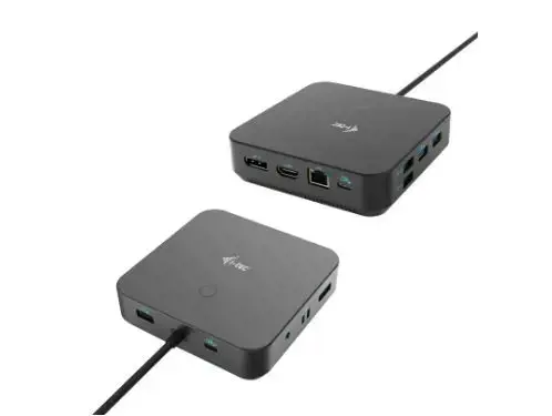 I-TEC USB-C HDMI Dual DP doko stotelė su 100 W maitinimo šaltiniu