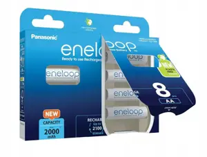 Panasonic Eneloop AA 2000mAh rechargeable - 8 pcs