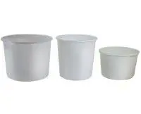 Statinė - kubilas maisto produktams, be dangčio, HDPE, 90 l, D 61 cm, H 38 cm, vnt