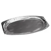 Vienkartinis padėklas, aliuminis, ovalus, 54,5x34,9 cm, 15 vnt