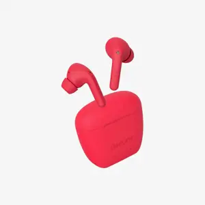 "Defunc" ausinės "True Audio", integruotas mikrofonas, belaidės, "Bluetooth", raudonos spalvos