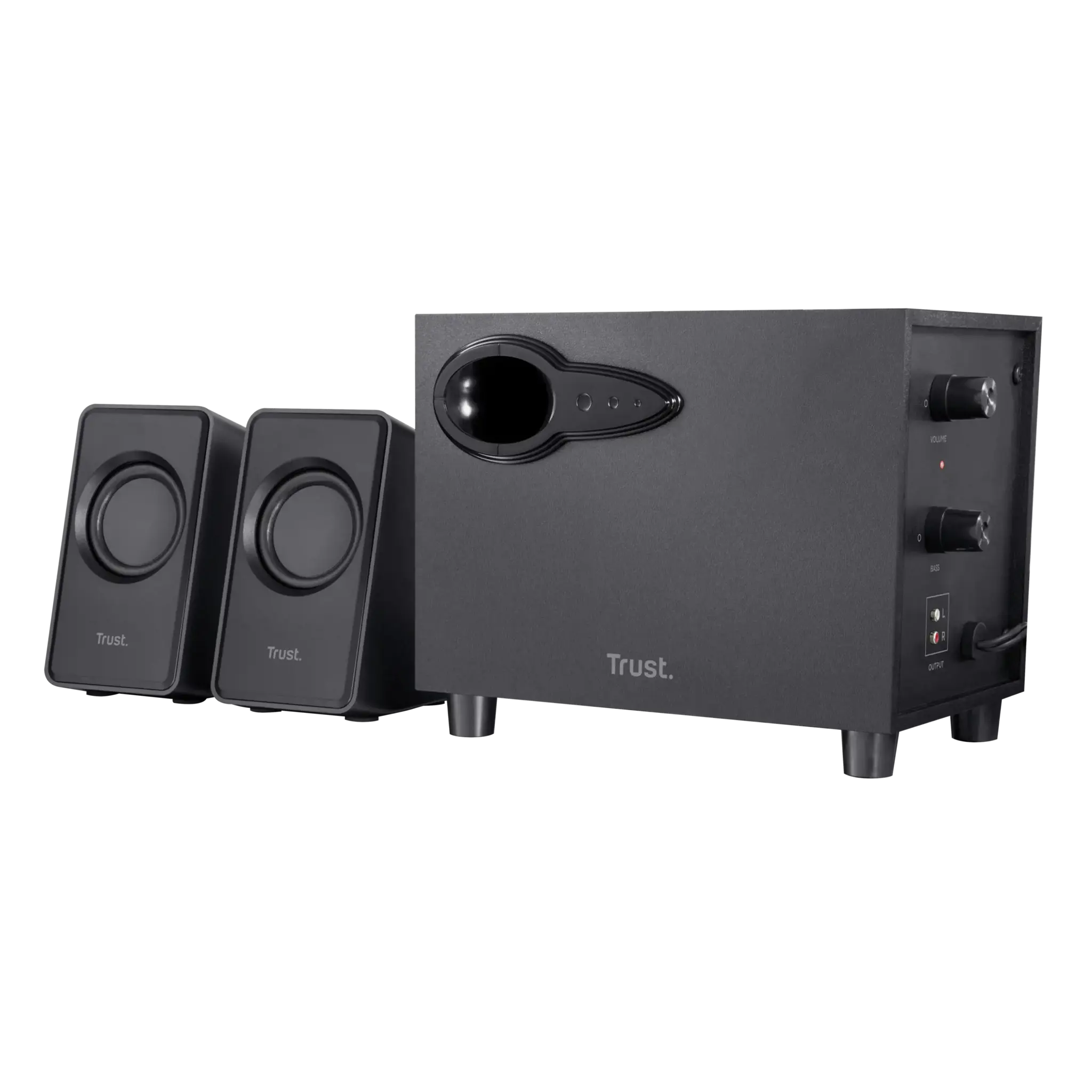"Trust Avora 2.1", 2.1 kanalai, 9 W, kompiuteris, juoda, 2 krypčių, 9 W