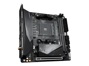 Gigabyte B550I AORUS PRO AX, AMD, "Socket AM4", 3 kartos "AMD Ryzen™ 3", 3 kartos "AMD Ryzen 5", 3 kartos "AMD Ryzen™ 7", 3 kartos..., DDR4-SDRAM, 64 GB, DIMM