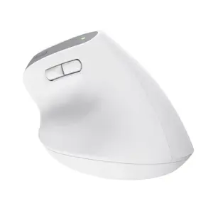 Trust Bayo+, Right-hand, Vertical design, Optical, RF Wireless + Bluetooth, 2400 DPI, White