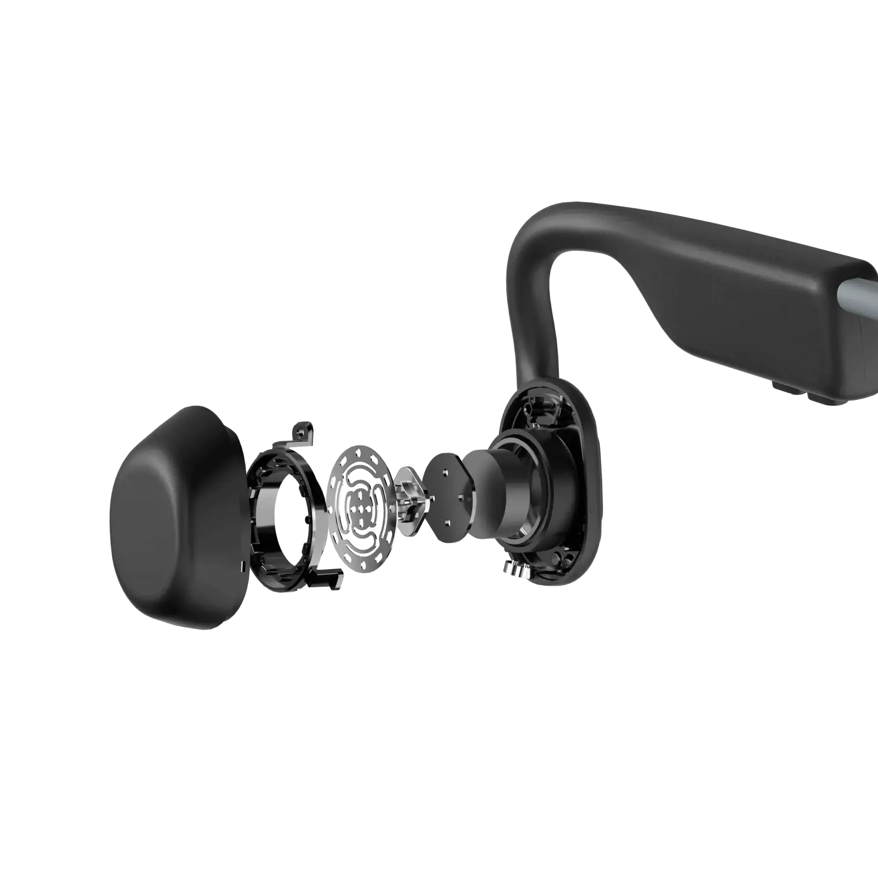 SHOKZ OpenMove, Belaidės, Sportinės, 20 - 20000 Hz, 29 g, Ausinės, Pilka