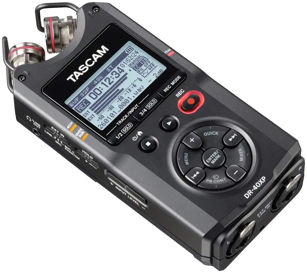 Tascam DR-40XP - portable four-track digital recorder with a USB audio interface
