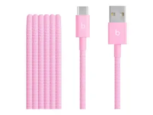 Apple USB-A to USB-C Woven Cable (1.5m) - Power Pink | Apple