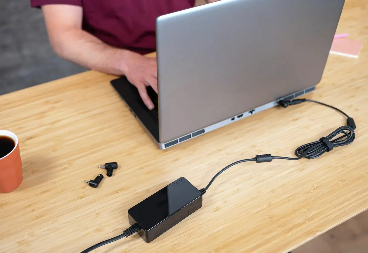 "Trust Primo" universalus 90 W nešiojamojo kompiuterio įkroviklis, Nešiojamasis kompiuteris, Vidinis, 100 - 240 V, 50/60 Hz, 90 W, 19 V