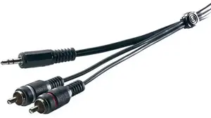 "Vivanco" kabelis Promostick 3,5 mm - 2xRCA 5 m (19720)