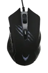 Varr žaidimų USB pelė, reguliuojamas DPI (1200, 1800, 2400 arba 3600 dpi), 6 mygtukai su slinkimo ratuku, 9 spalvų LED apšvietimas su RGB efektu, juoda/raudona, populiari USB-A jungtis, optinė, 1,5 m ilgio laidas, dešinioji, optinė, USB Type-A, 3600 DPI, juoda