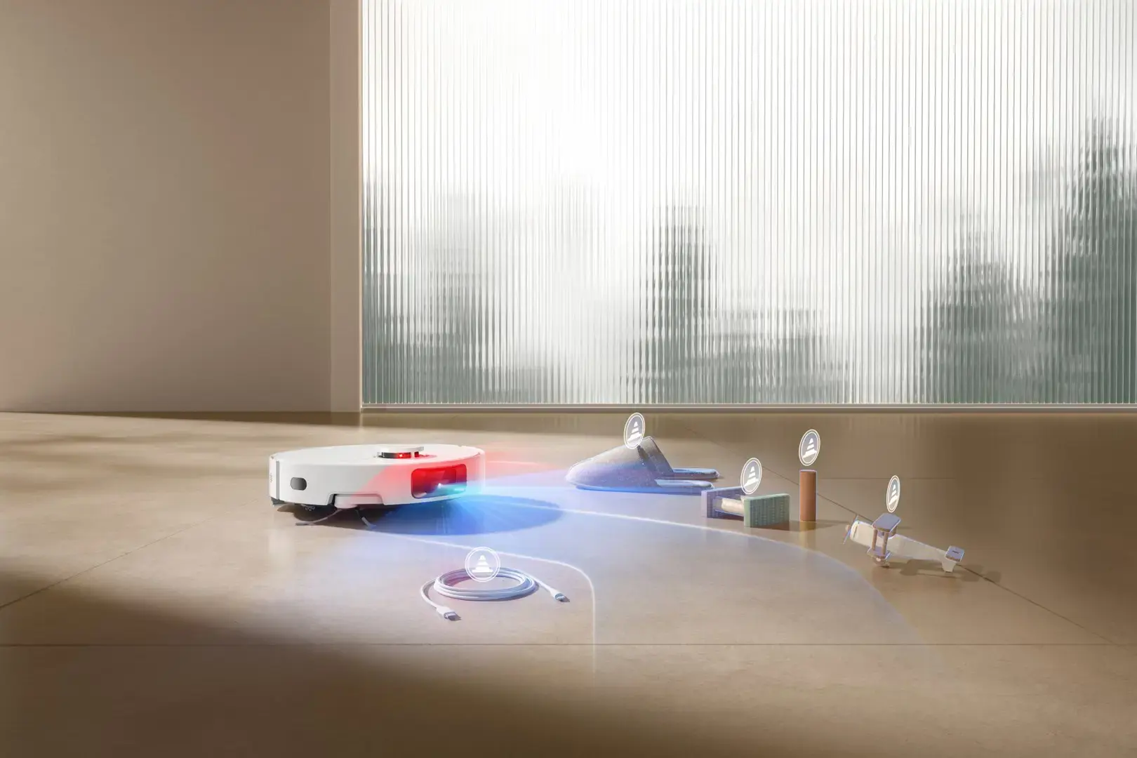 Dulkių siurblys-robotas Dreame D20 Pro Robot Vacuum Cleaner, Balta