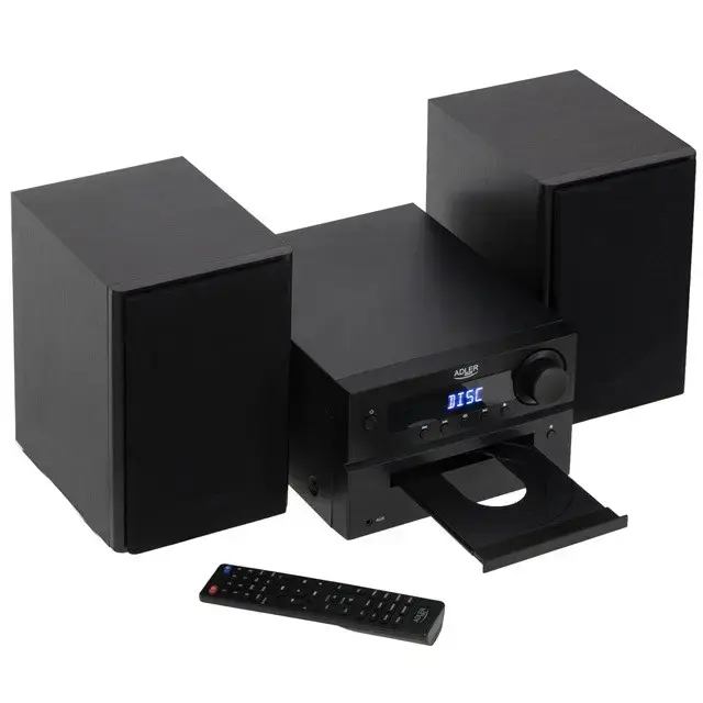 Adler AD 1917 HI-FI Tower Bluetooth/ CD/ USB/ FM Radio Black