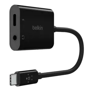 "Belkin" NPA004BTBK, USB 3.2 Gen 1 (3.1 Gen 1) C tipo, 3,5 mm, USB Type-C, 20000 Hz, juoda, 60 W, Q…