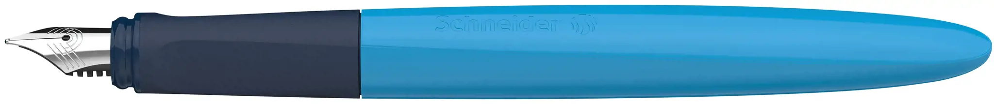 Plunksnakotis SCHNEIDER Wavy A, dešiniarankiams ir kairiarankiams, mėlynos spal. korpusas
