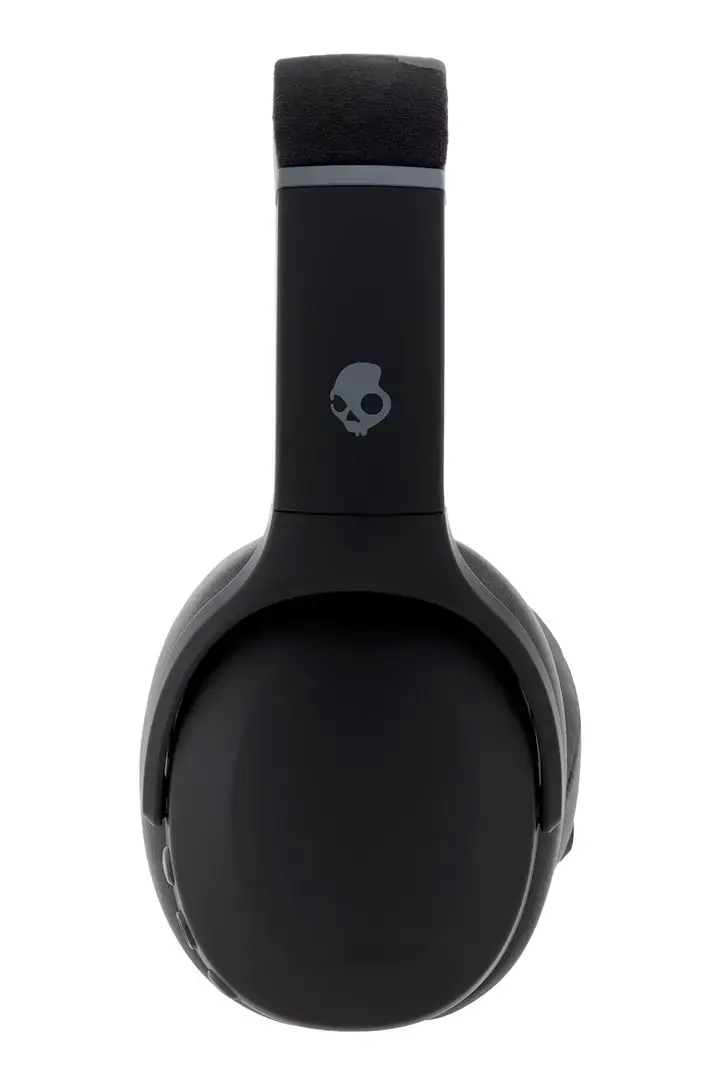 "Skullcandy" belaidės ausinės "Crusher Evo" su ausinėmis, galvos juosta, mikrofonu, tikra juoda spalva