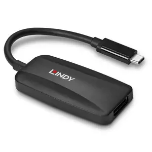 "Lindy" C tipo USB-DP 1.4 keitiklis, 0,13 m, C tipo USB, DisplayPort, vyriškas, moteriškas, tiesus