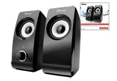 Trust Remo 2.0, 1-way, 2.0 channels, Wired, 8 W, Black