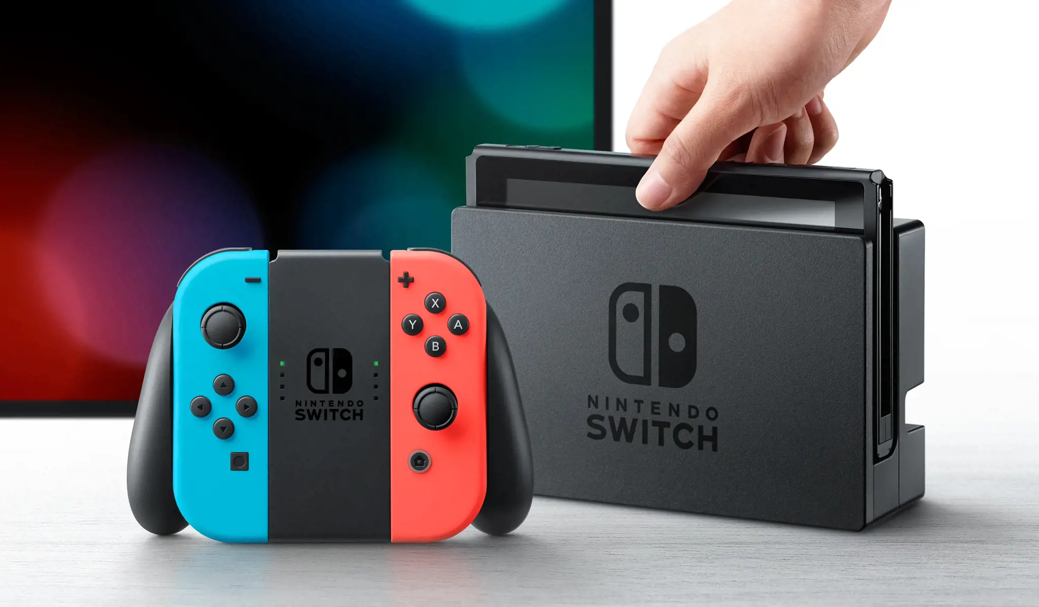 "Nintendo Switch", "Nintendo Switch", 768 MHz, 4000 MB, mėlyna, pilka, raudona, analoginis / skaitmeninis, D-pad