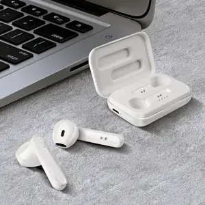 Platinet PM1040W Airpods Bluetooth 5.0 belaidės ausinės su mikrofonu (MMEF2ZM|A) balta