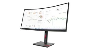 Lenovo ThinkVision T34w-30, 86,4 cm (34"), 3440 x 1440 taškų, "Wide Quad HD", LED, 6 ms, juoda