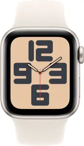 Apple Watch SE GPS 40mm Starlight Aluminium Case with Starlight Sport Band - M/L