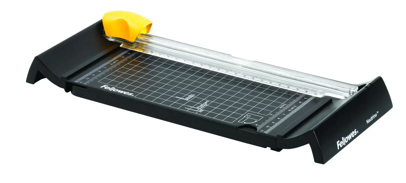 Fellowes Neutrino A5/90, 5 lapai, 24 cm, A5, plastikinis, juodas, sidabrinis, geltonas, 135 x 340 x 45 mm