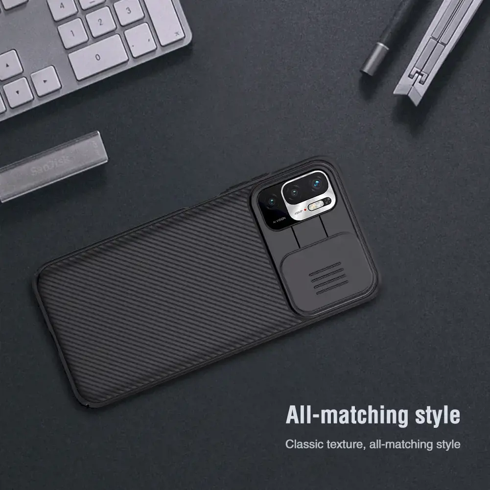 Nillkin CamShield Hard Case for Xiaomi Redmi Note 10 5G|POCO M3 Pro 5G Black